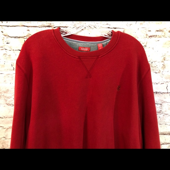 Izod Men’s Soft Red Sweatshirt Pullover – Size L – EUC – NWOT - Picture 6 of 11